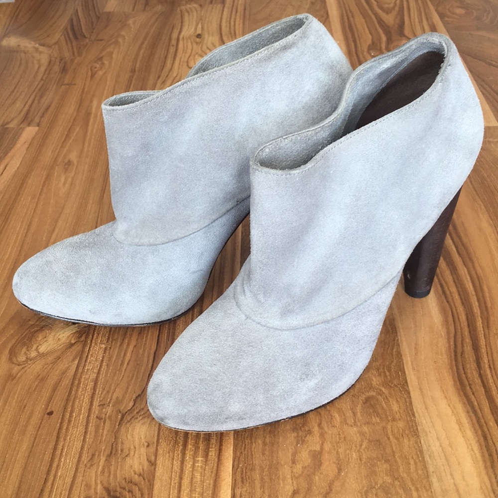 Cole Haan grey suede booties